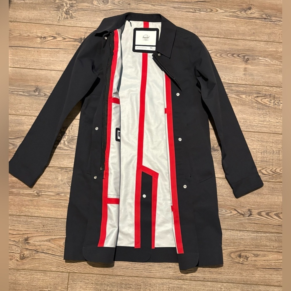 Herschel long raincoat trenchcoat luxury xs